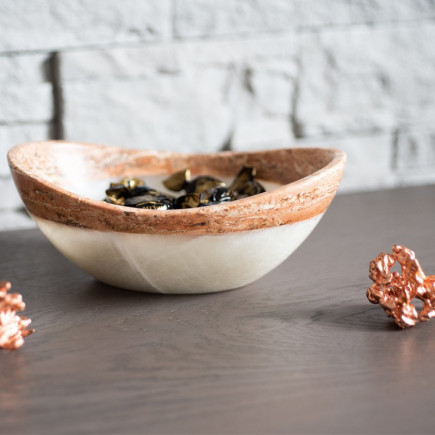 Bol en onyx et marbre