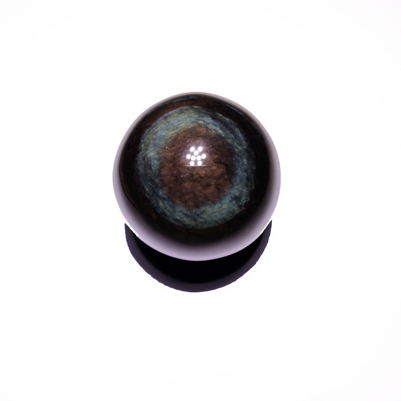 Sphère en obsidienne œil céleste