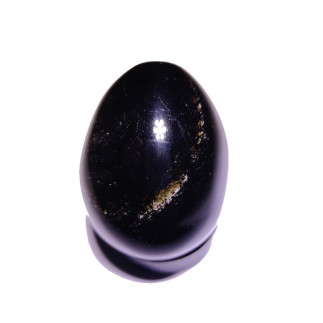 Oeuf en obsidienne dorée