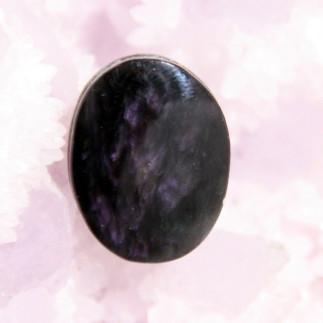 Cabochon pour bague en obsidienne manto hichol |Obsidienne du Mexique 