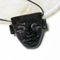 Pendentif en obsidienne manto huichol Pendentif en obsidienne manto huichol