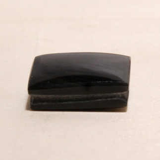 Cabochon en obsidienne manto huichol (mentogochol)
