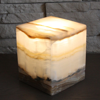 Lampe décorative en onyx marbre | Élégance naturelle