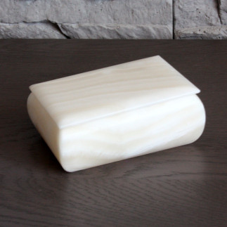 Boîte de rangement rectangulaire en pierre naturelle | Artisanat mexicain