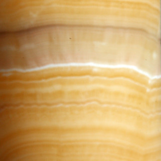 Lampe artisanale en onyx marbre orange – Lampe Itzamna