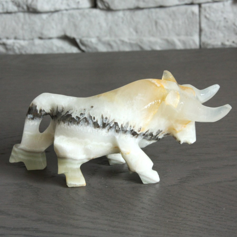Taureau en onyx zèbre Taureau en onyx zèbre