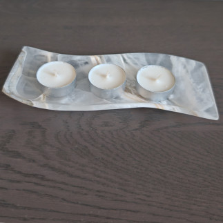 Plateau Onyx Mexicain Blanc Tehuacan | Fait Main